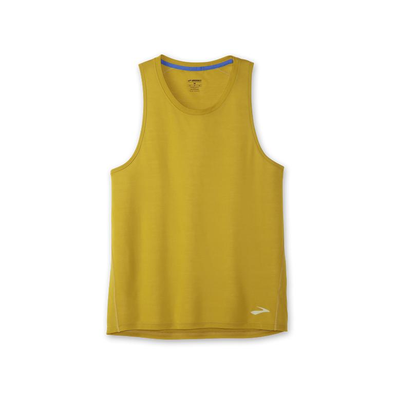 Brooks Distance Running Tank Top - Men's - Golden Hour (98765-BOGI)